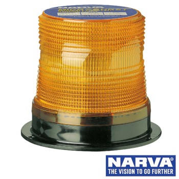 NARVA LED Sonically Sealed Strobe Light, Flange Base - Amber